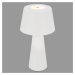 Briloner LED stolní lampa Kihi s dobíjecí baterií, bílá