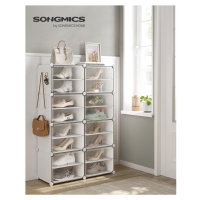 SONGMICS Skládací botník 8 kostek 82 x 120 x 32 cm bílý