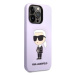 Karl Lagerfeld KLHCP14XSNIKBCU hard silikonové pouzdro iPhone 14 PRO MAX 6.7" purple Silicone Ik