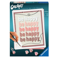 CreArt 235445 Buď šťastný: Be happy