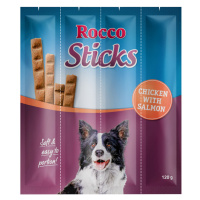 Výhodné balení: Rocco Sticks - kuřecí a losos 3 x 12 kusů (360 g)