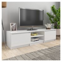 vidaXL TV stolek bílý s vysokým leskem 140x40x35,5 cm kompozitní dřevo