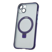 Silikonové TPU pouzdro Mag Ring pro Apple iPhone 13, fialová
