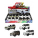 Teddies Auto Welly Land Rover 2020 Defender kov/plast 12cm 4 barvy na zpětné natažení 12ks v box
