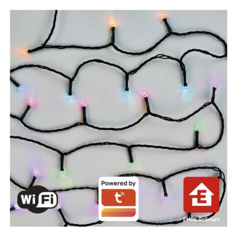 GoSmart LED vánoční řetěz, 8 m, venkovní i vnitřní, RGB, programy, časovač, Wi-Fi EMOS