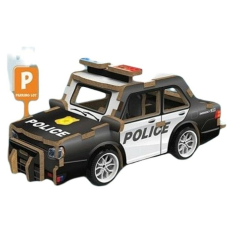 3D puzzle dřevěné - Policejní auto 13 cm Wiky