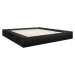 Černá dvoulůžková postel s roštem 180x200 cm Ziggy - Karup Design