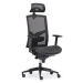 ALBA kancelářská židle GAME ŠÉF celosíťovaný s 3D podhlavníkem a područkami, BLACK 27