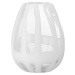 Bílá skleněná ručně vyrobená váza (výška 18 cm) Cosmin – Bloomingville