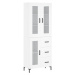 vidaXL Skříň highboard bílá 69,5 x 34 x 180 cm kompozitní dřevo