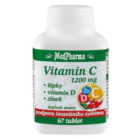 MedPharma Vitamin C 1200mg + šípky, vitamin D, zinek 67 tablet