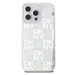 DKNY Liquid Glitter Checkered Pattern kryt iPhone 15 Pro Max čirý