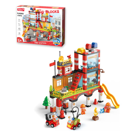 Stavebnice velká hasičská stanice, 173 dílků, pro děti od 3 let