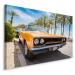 MyBestHome BOX Plátno Oranžové Americké Auto Varianta: 70x50