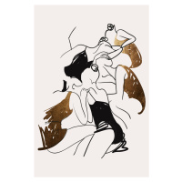 Ilustrace Ballerinas, Kubistika, (26.7 x 40 cm)