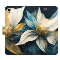 iSaprio flip pouzdro Gold Flowers pro iPhone 7/8/SE 2020