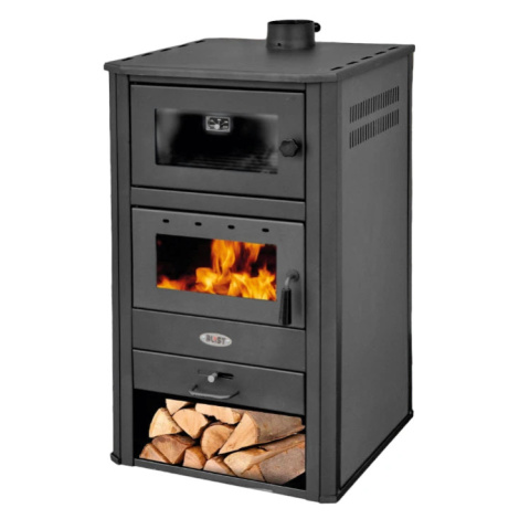 BLIST krbová kamna MILANO E s výměníkem a troubou - antracit