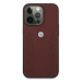 BMW BMHCP13XRSPPR hard silikonové pouzdro iPhone 13 Pro MAX 6.7" red Leather Curve Perforate