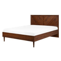 BELIANI postel MIALET 140 × 200 cm, tmavé dřevo