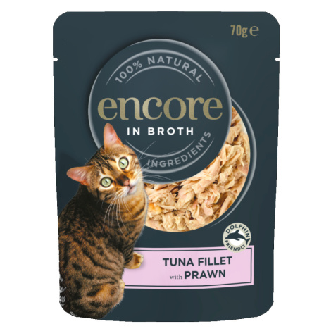 Encore Cat Pouch 16 × 70 g - tuňák s krevetami