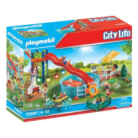 Playmobil 70987 bazénová párty se skluzavkou