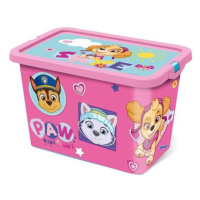 Store Paw patrol 7 l s víkem růžový, plast