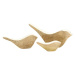 Dekoria Figurka Three Birds, 2/2,4/2,4 x 10,5/15/21 x 4,5/6,5/9,5 cm