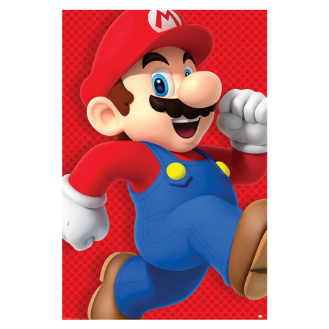 Plakát, Obraz - Super Mario - Run, (61 x 91.5 cm) Pyramid