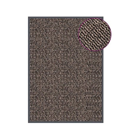 Shumee Rohožka všívaná 40 × 60 cm tmavě hnědá