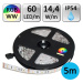 Berge LED pásek RGB+WW teplá bílá 5m 14,4W/m 60LED/m IP54 voděodolný