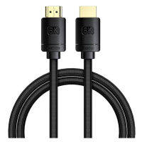 Kabel HDMI 2.1 Baseus High Definition Series, 8K 60Hz, 3D, HDR, 48Gbps, 1m (černý)