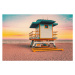 Fotografie Colorful Miami Beach lifeguard tower with, Artur Debat, 40 × 26.7 cm