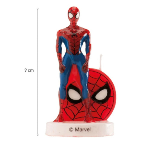 Svíčka narozeninová 3D Spiderman 9 cm