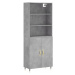 vidaXL Skříň highboard betonově šedá 69,5x34x180 cm kompozitní dřevo