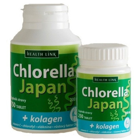 Chlorella Japan + kolagen tbl.750 Health link