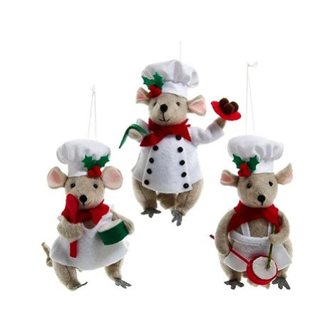 Kurt Adler Plstěné ozdoby myšky 1 kus