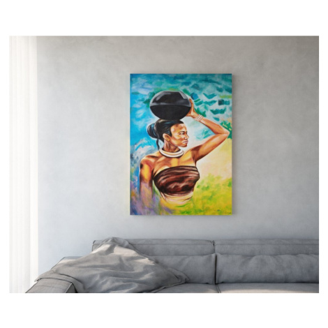 Obraz Afrika 100x140 cm vícebarevná akryl na plátně