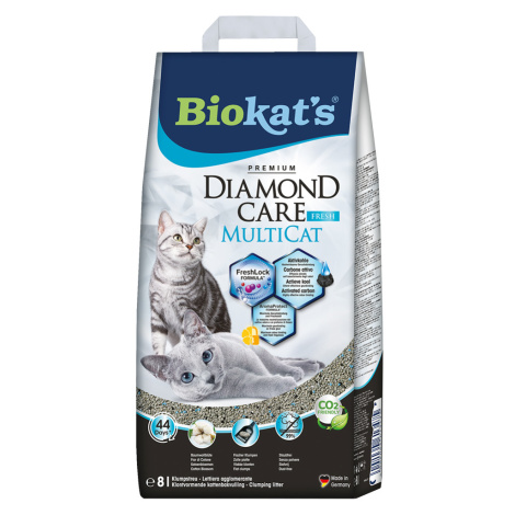 Biokat's DIAMOND CARE MultiCat Fresh - Výhodné balení 2 x 8 l