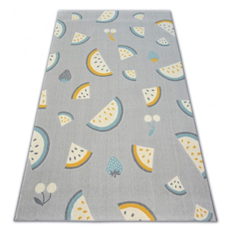 Dywany Lusczow Kusový koberec PASTEL 18407/052 - vodní meloun / šedý tyrkysoý zlatý