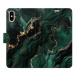 iSaprio Flip pouzdro Emerald 02 pro iPhone X/XS