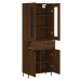 vidaXL Skříň highboard hnědý dub 69,5 x 34 x 180 cm kompozitní dřevo