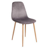 Norddan Designová jídelní židle Myla šedá - světlé nohy