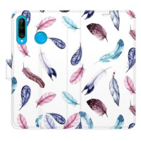 iSaprio flip pouzdro Colorful Feathers pro Huawei P30 Lite