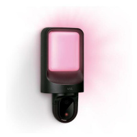 WiZ Wall nástěnné svítidlo s kamerou LED 10,5W 1250lm 2700K IP44, černé