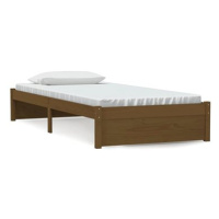 Rám postele medově hnědý masivní dřevo 90 × 200 cm, 814937