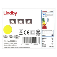 Lindby Lindby - SADA 3x LED Podhledové svítidlo ANDREJ LED/4W/230V