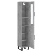 vidaXL Skříň highboard betonově šedá 34,5x34x180 cm kompozitní dřevo