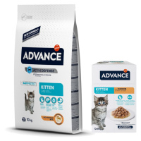 Advance granule, 10 / 15 kg + Advance kapsičky 12 x 85 g za skvělou cenu - Kitten 10 kg + Kitten