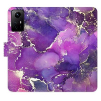 iSaprio flip pouzdro Purple Marble pro Xiaomi Redmi Note 12S