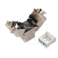 Solarix Samořezný keystone CAT5E STP RJ45 SXKJ-5E-STP-BK-SA